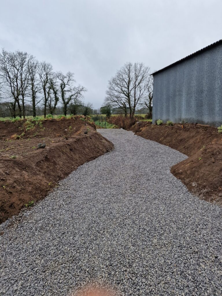 Création d'un parking Après